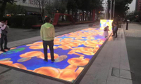 écran de plancher interactif extérieur de 6.25mm LED pour la rue commerciale